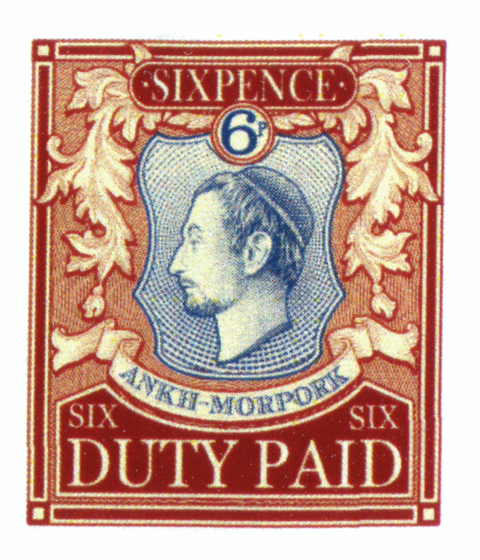 Sixpence Duty Paid Red
