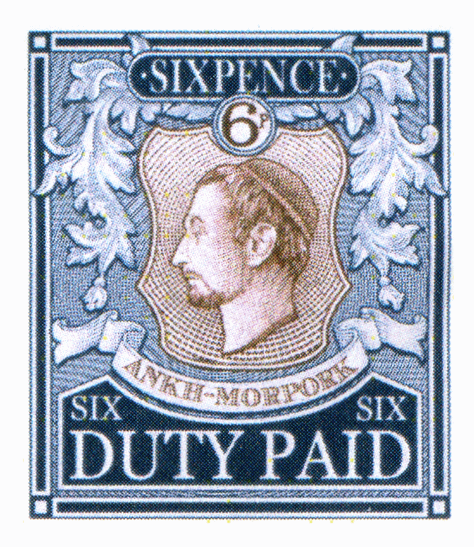 Sixpence Duty Paid Blue